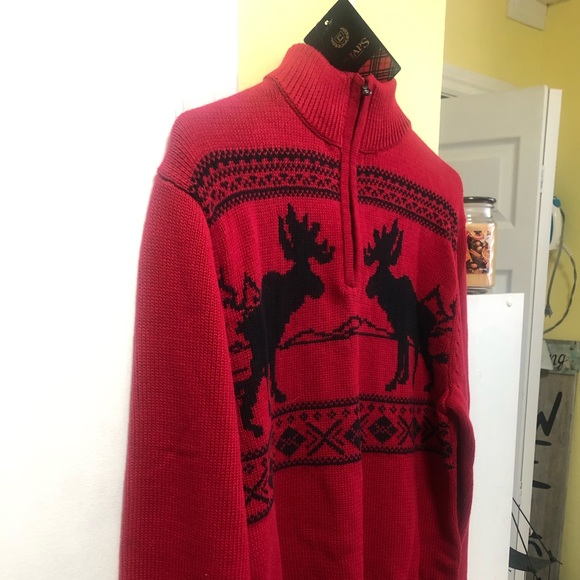 Mens Chaps cotton sweater size med - Picture 5 of 7